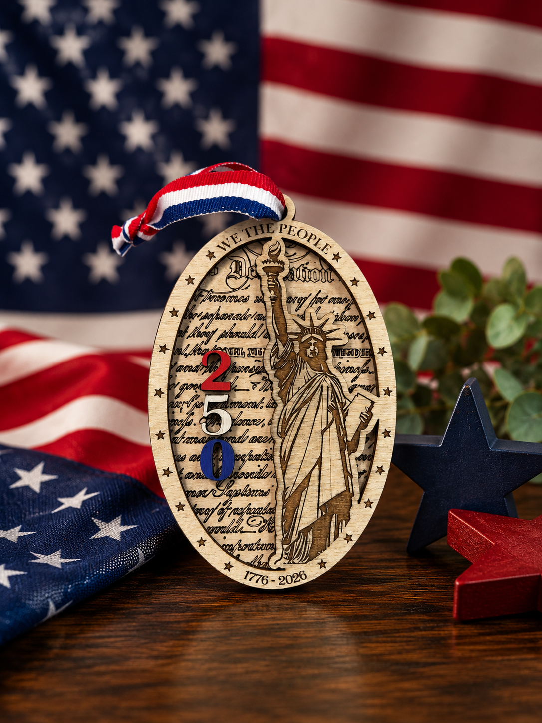 USA 250th Anniversary Ornament