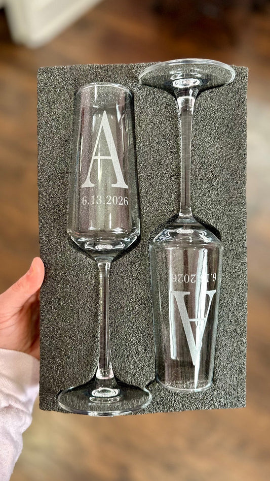 Custom Champagne Flutes