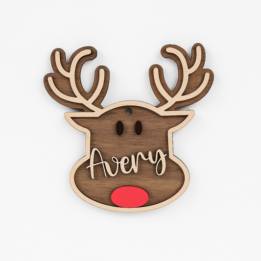 Personalized Reindeer Ornament