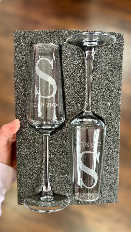 Custom Champagne Flutes