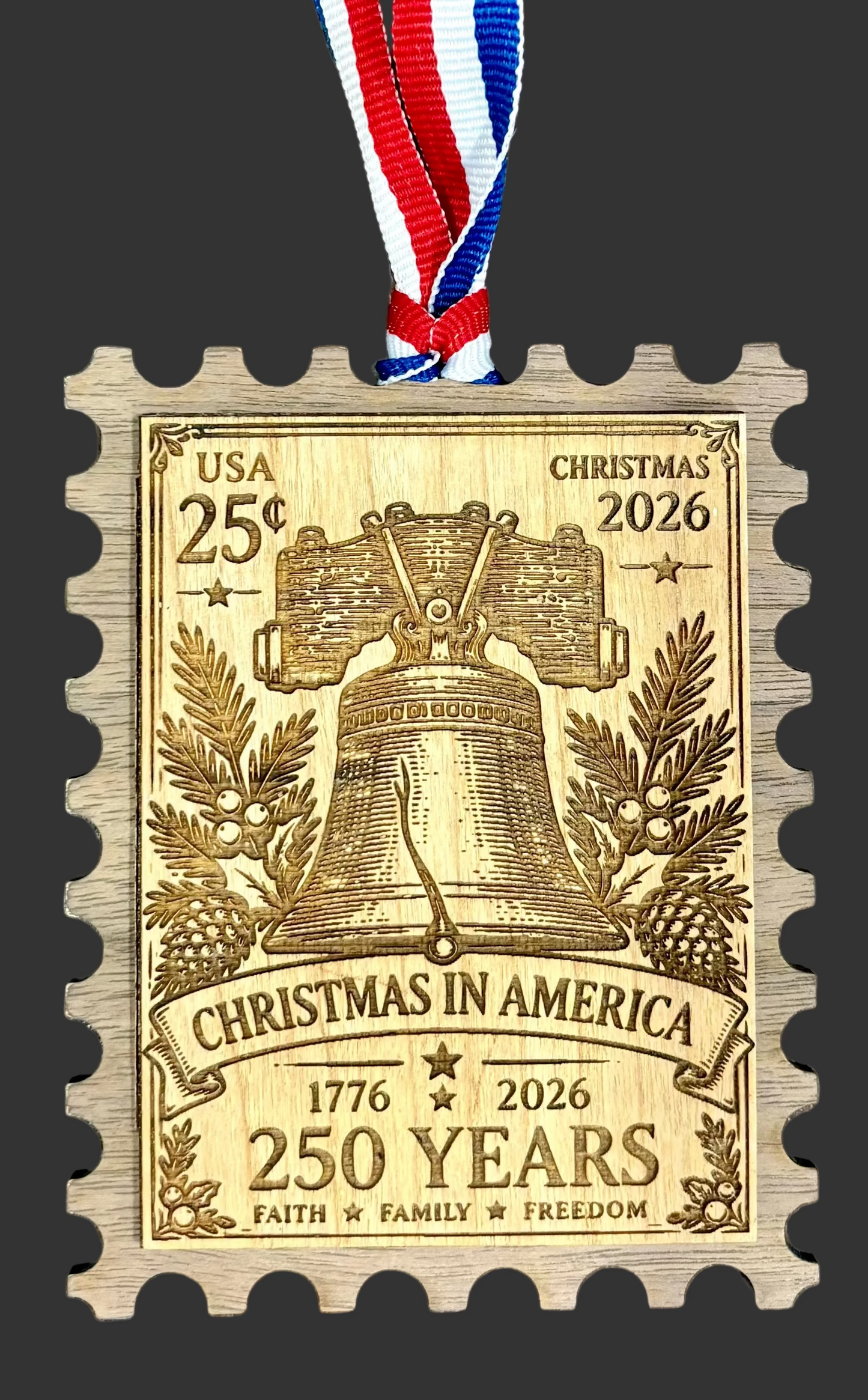 Christmas in America-250 Years Ornament