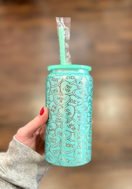 16oz Anti-Valentine's Day Can Tumbler
