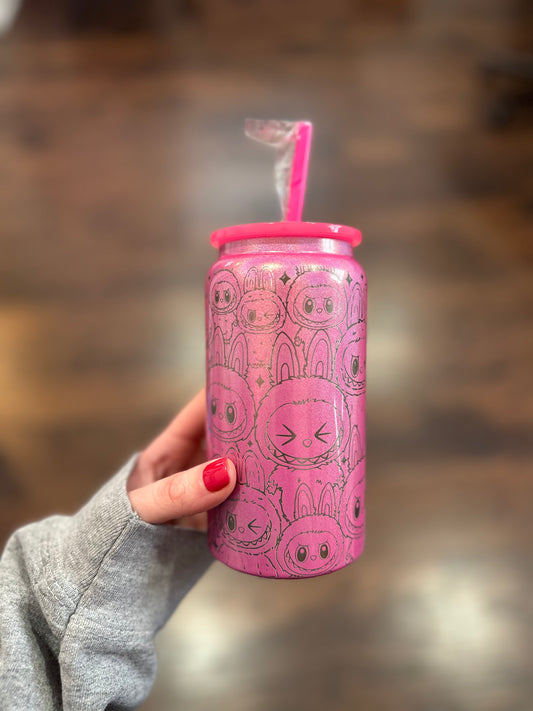 16oz Labubu Inspired Can Tumbler